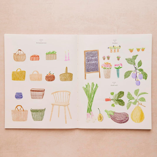 Market Days: Colouring and stickers by Zoé de Las Cases