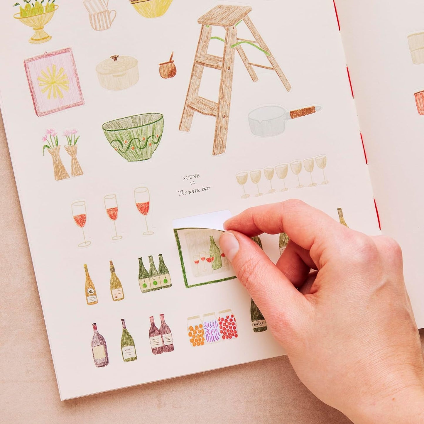 Market Days: Colouring and stickers by Zoé de Las Cases