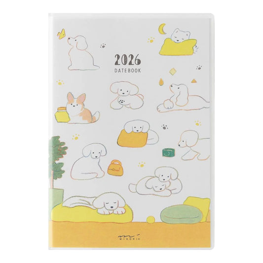 Midori Pocket Diary 2026: Dog (A6 or B6)