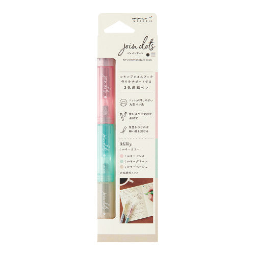 Midori Connecting Pen Join Dots: Milky