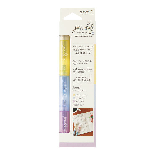 Midori Connecting Pen Join Dots: Pastel