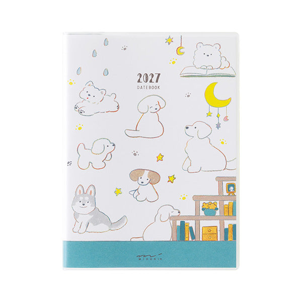 Midori Pocket Diary 2027: Dog (A6 or B6)