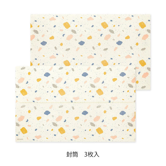 Midori Letter Paper & Envelope Set: Terrazzo