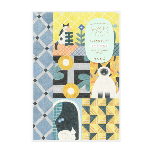 Midori Yuru Log Notebook - Cat