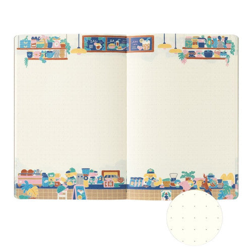 Midori Yuru Log Notebook - Coffee Shop