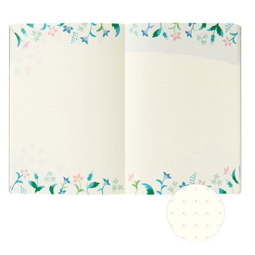 Midori Yuru Log Notebook - Floral