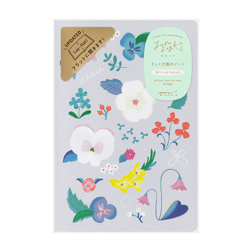 Midori Yuru Log Notebook - Floral