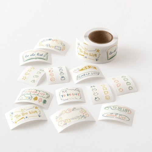 Midori Yuru Log Sticker Roll: List