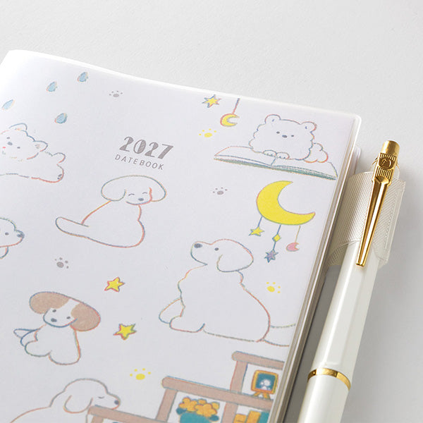 Midori Pocket Diary 2027: Dog (A6 or B6)