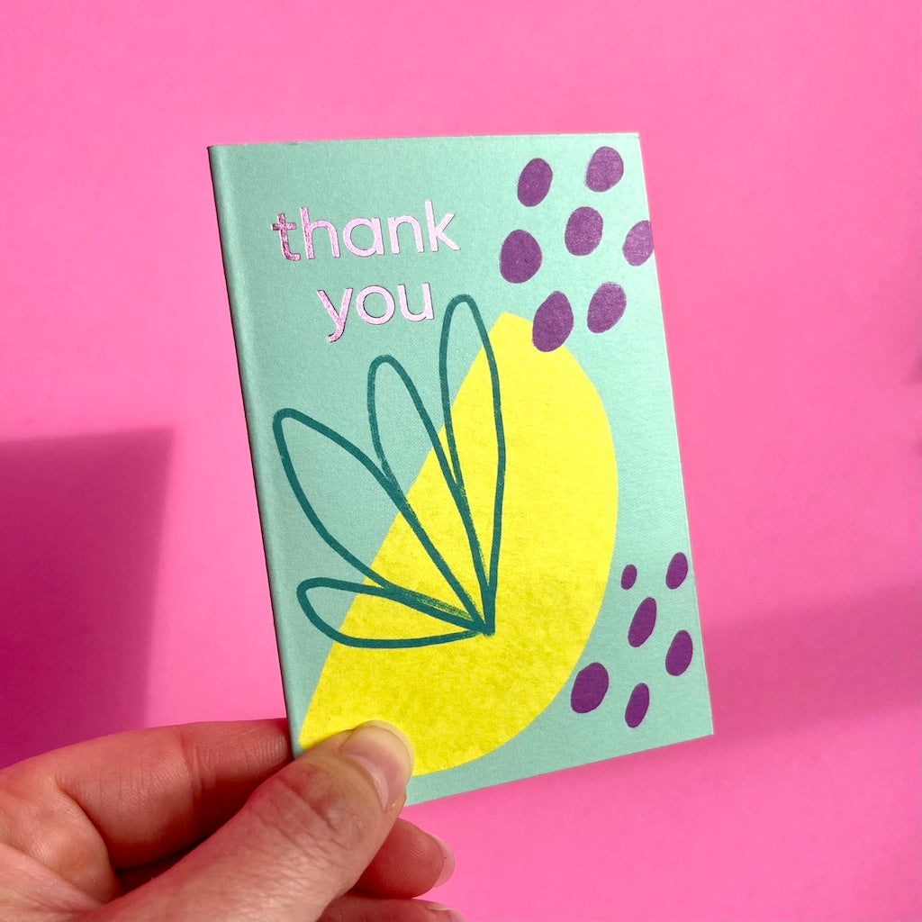 Thank You Mini Card | Lemon