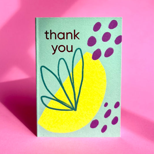 Thank You Mini Card | Lemon