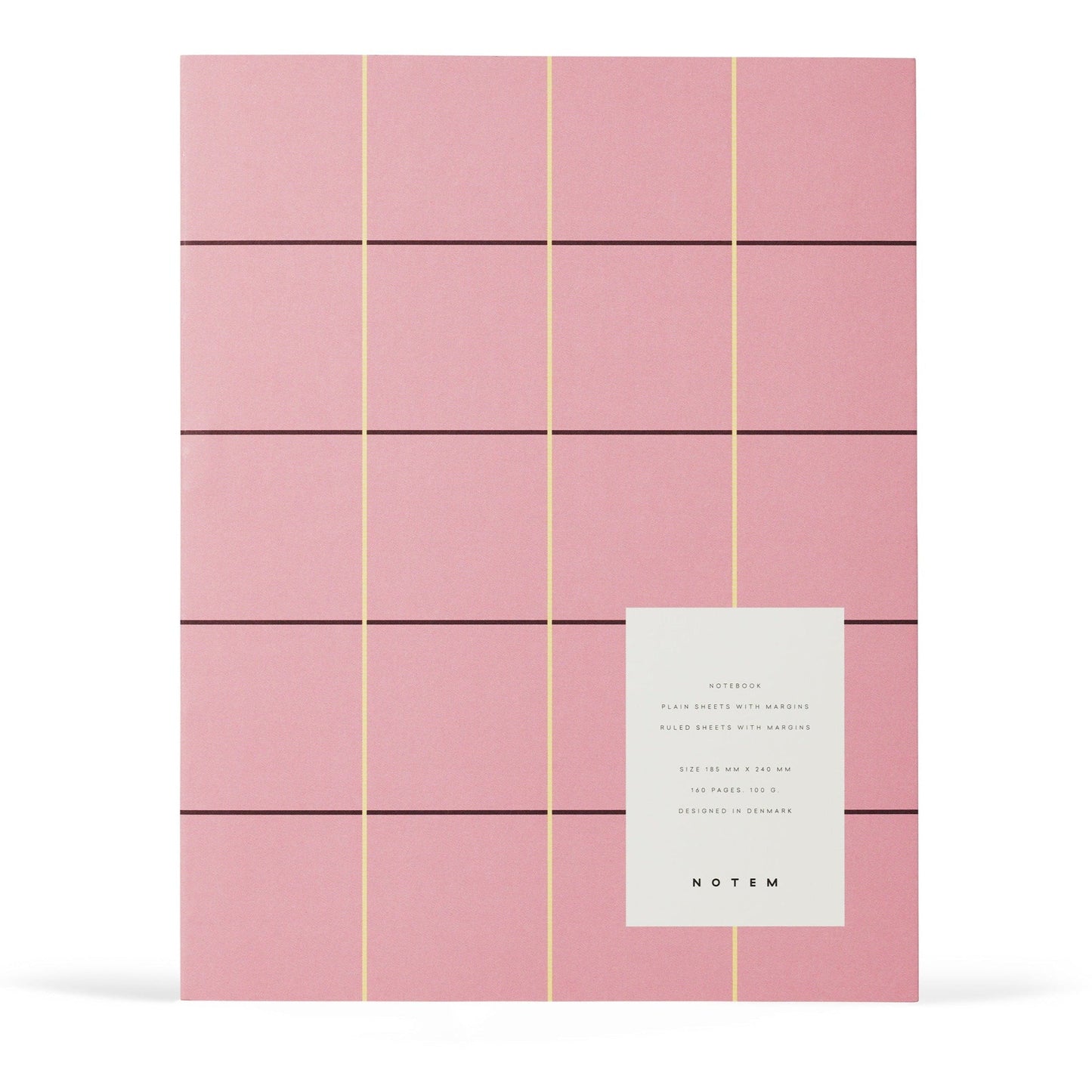Uma Notebook Large: Rose Check