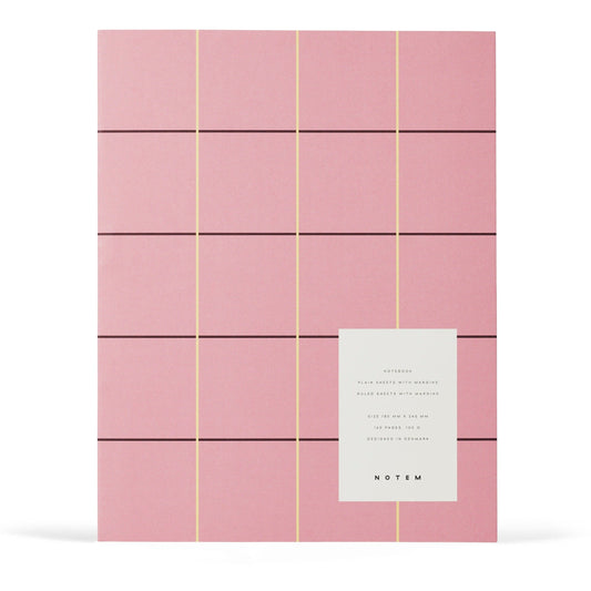 Uma Notebook Large: Rose Check