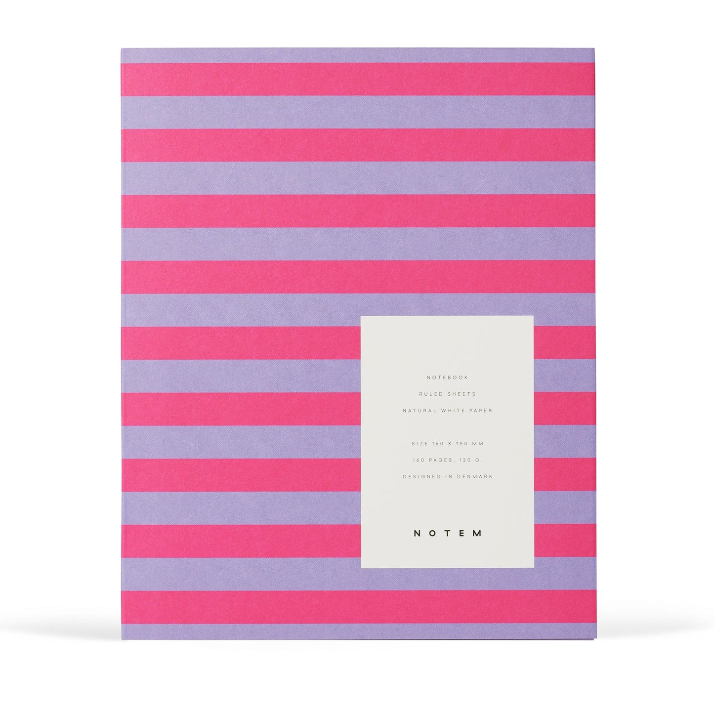 Uma Notebook Medium: Lavender Stripe