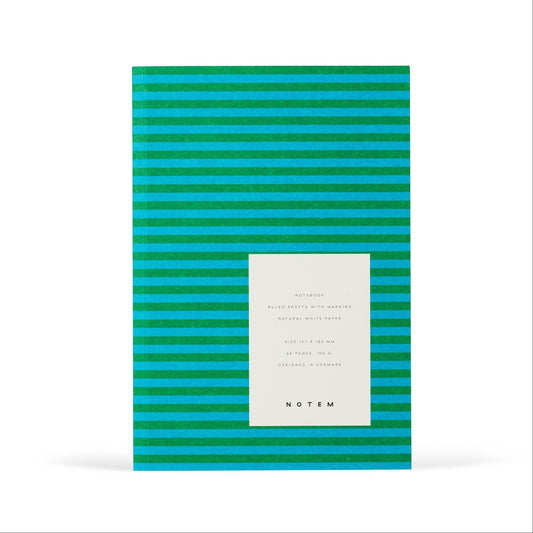 Vita Notebook Small: Green Stripes
