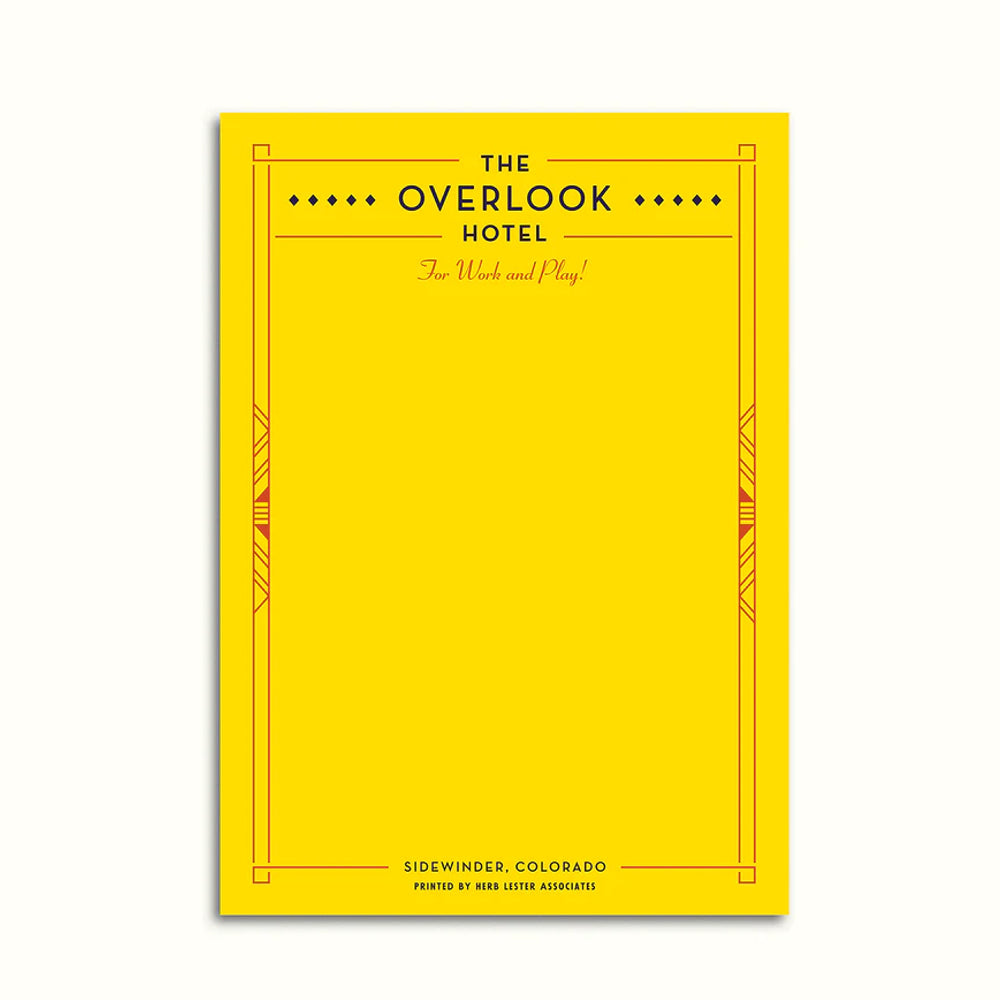 Fictional Hotel Notepad: Overlook Hotel
