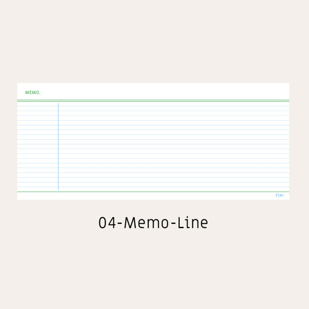 Paperian Flat Mini Notepad: Memo Line – The Stationer