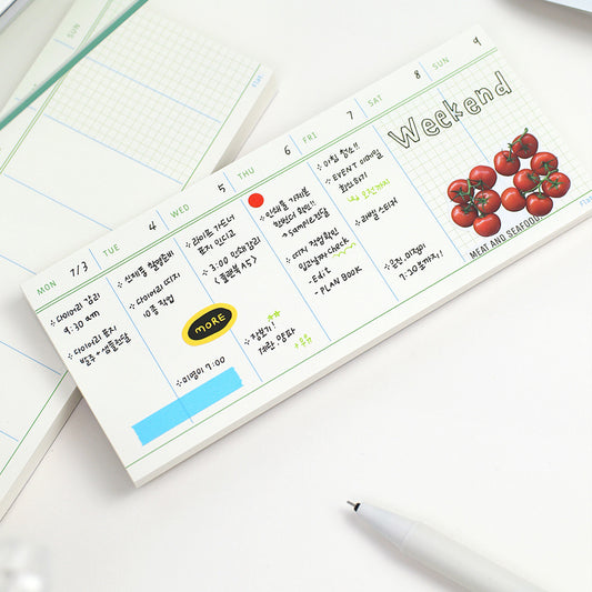 Paperian Flat Mini Notepad: Weekly Plan