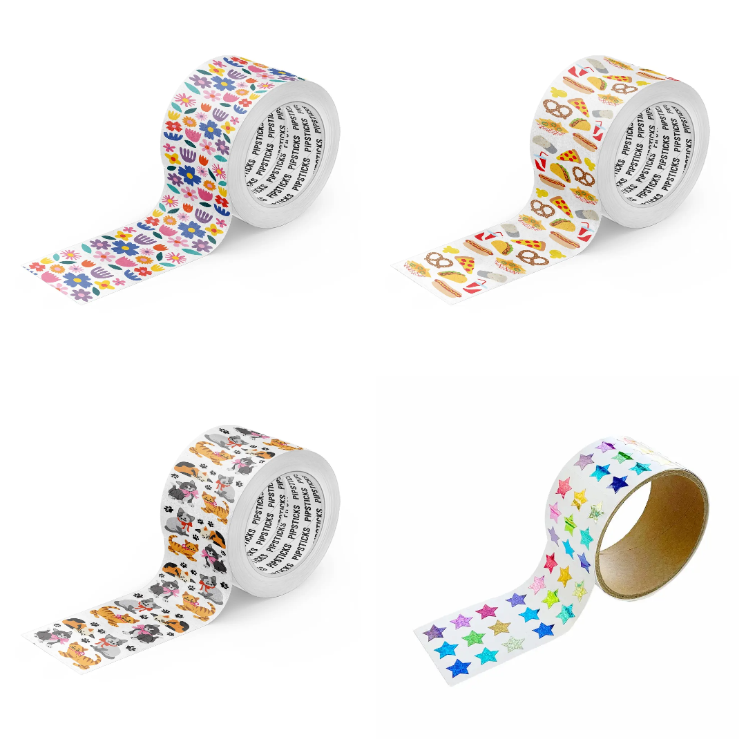 Pipsticks Sticker on a roll (sold by the square) – The Stationer