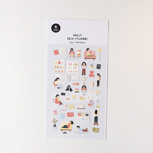 Sautelier In The Library Stickers