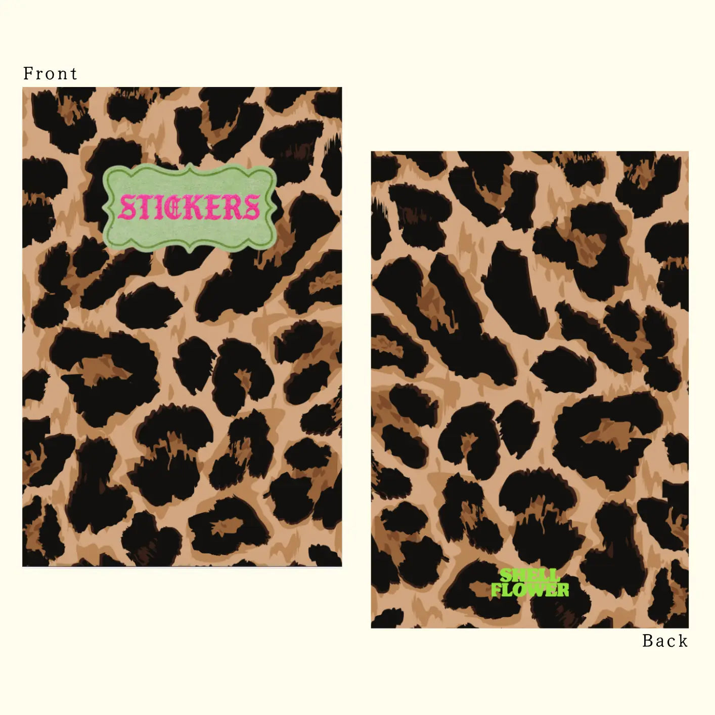 Sticker Keeper Book A6: Leopard Print