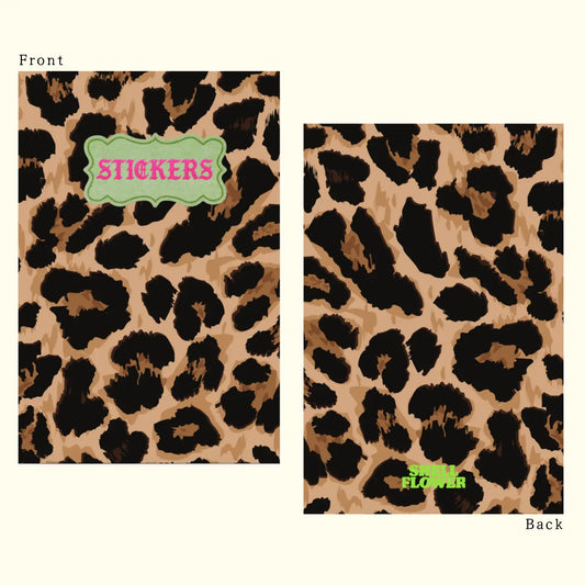 Sticker Keeper Book A6: Leopard Print