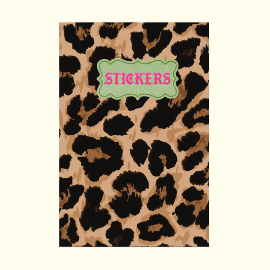 Sticker Keeper Book A6: Leopard Print
