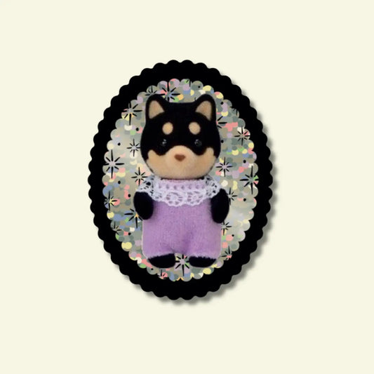 Glitter Vinyl Sticker: Shiba Inu