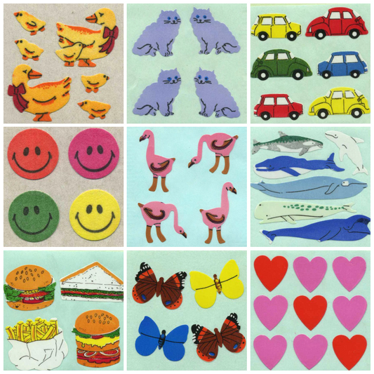 Old School Stickers (46 DESIGNS)