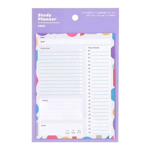 Sticky Notes Study Planner