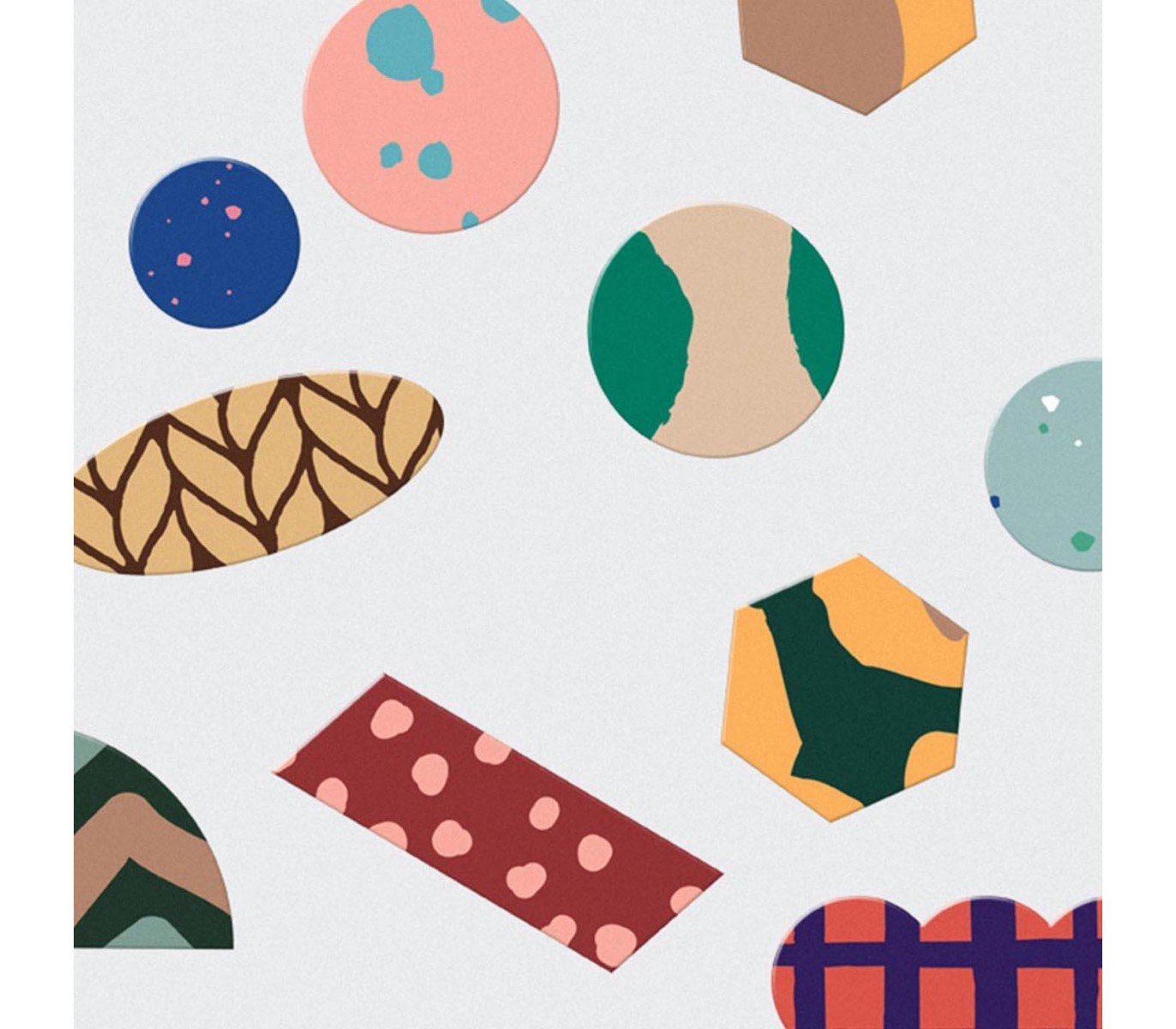 Trolls Paper Sticker Set: Pattern Shapes