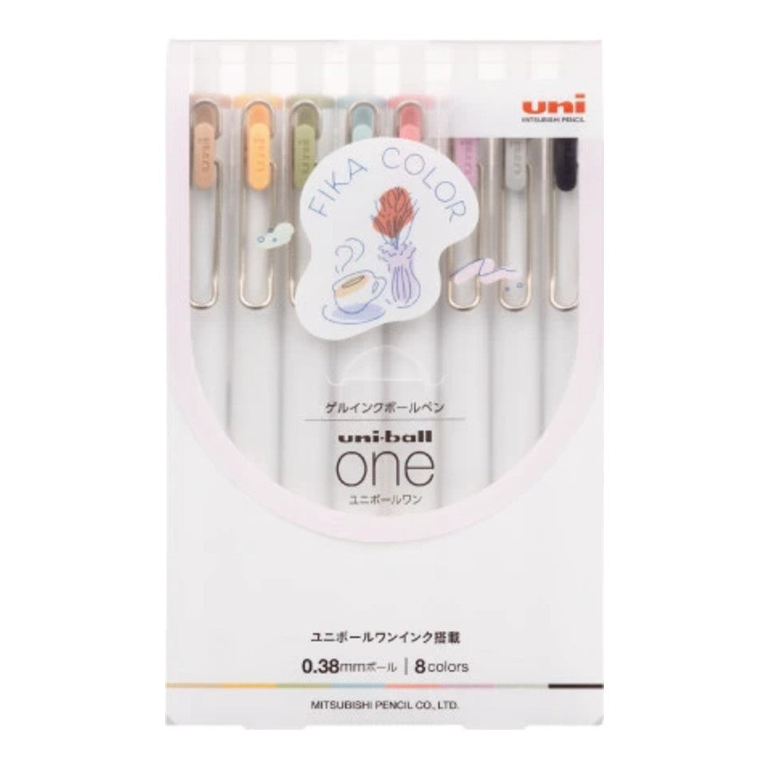 Uni-ball ONE Gel Pen 8 Colour Set: Fika Color