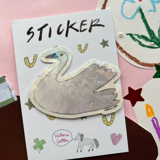 Swan Animal Pal Vinyl Sticker