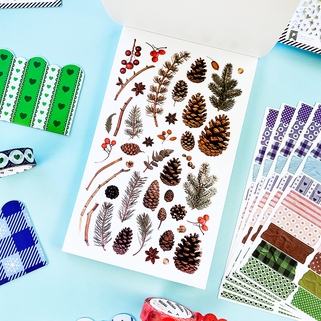 Winter Whimsy Junk Journal Sticker Book