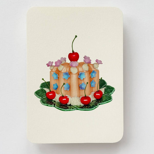 Saffron Cream Blancmange Greeting Card