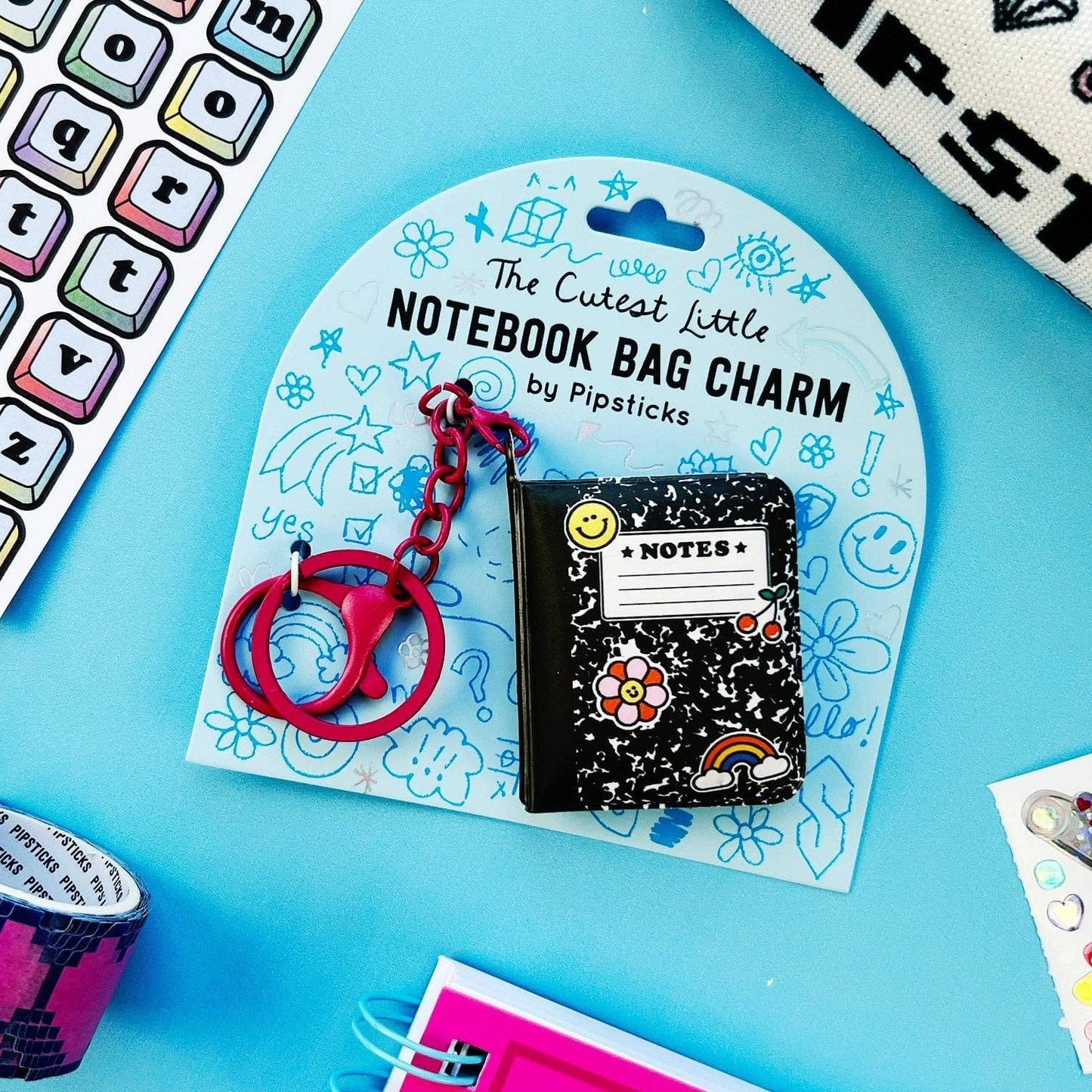 Nostalgic Notes Notebook Bag Charm