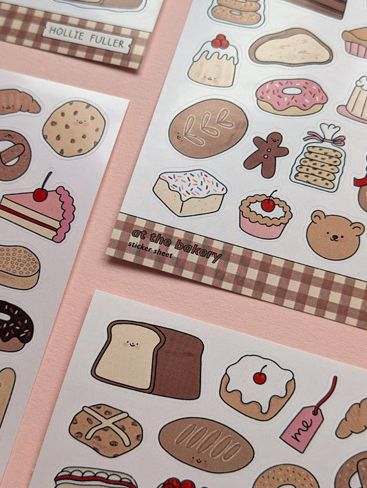 Hollie Fuller Mini Sticker Sheet - At The Bakery
