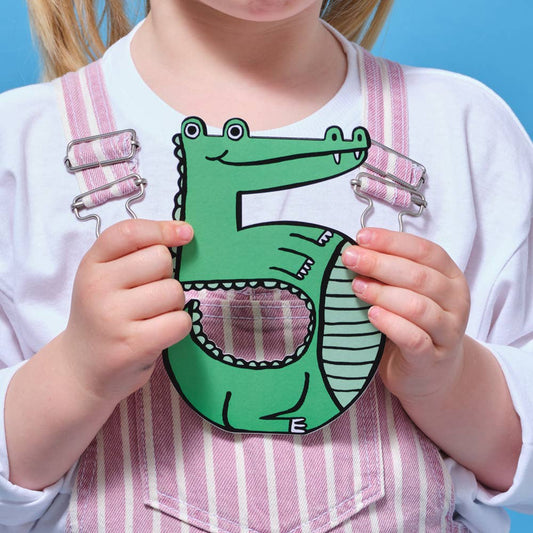Croc 5th Birthday Card