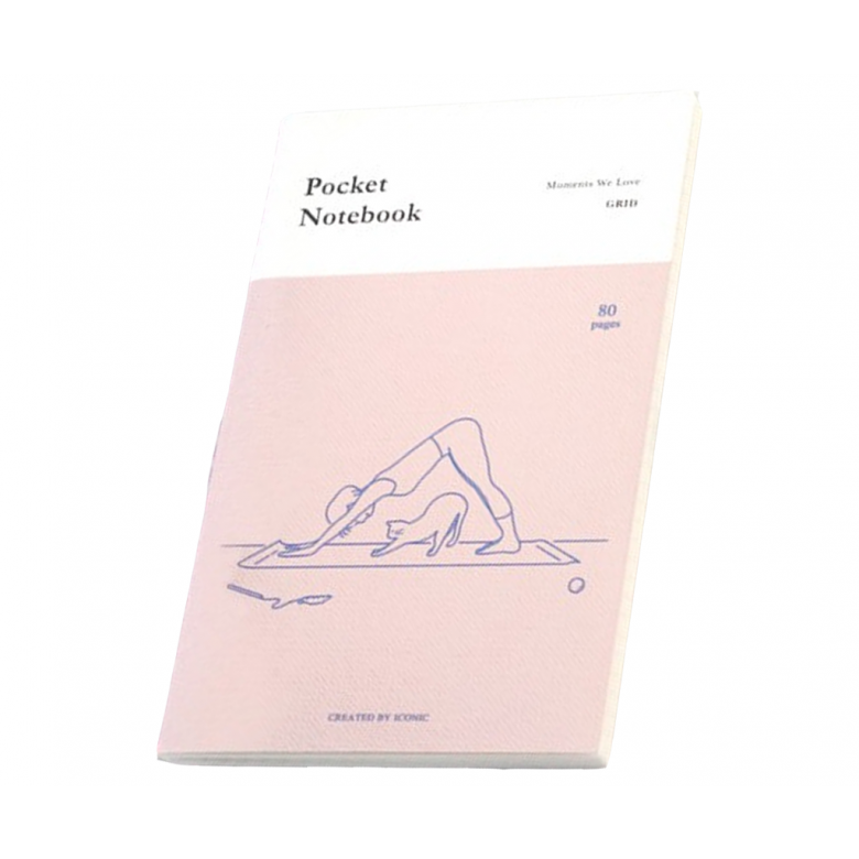 Pocket Notebook - Yoga Cat