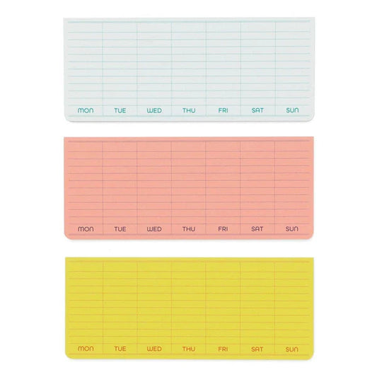 Sticky Memo Pad - Weekly Planner