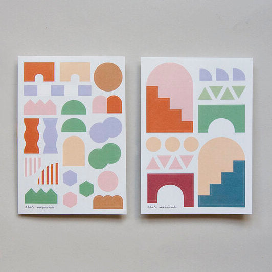Collage Stickers No. 2 Geometric Architecture