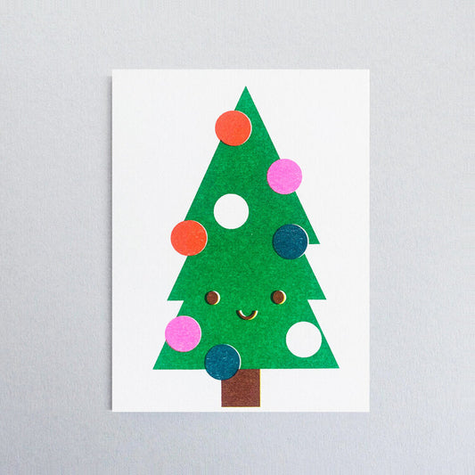 Mini Riso Xmas Card Set: Gingerbread, Xmas Tree, Rudolph