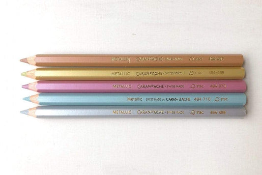 Caran D'Ache Pens & Pencils Maxi Pencils - Metallic